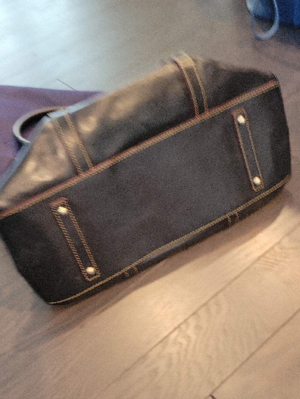 Dooney & Bourke Navy Leather Florentine Shoulder Bag - Picture 9 of 9